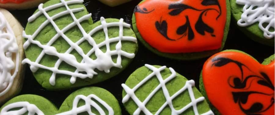 Spooky Ghoul Green Matcha Cookies