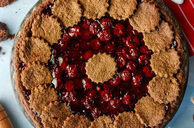 Chocolate Pie with Cherry Filling