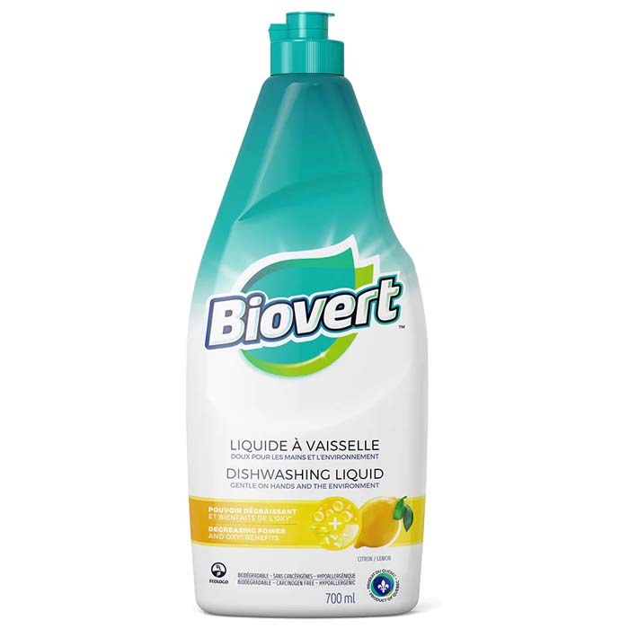 Biovert - Dishwashing Liquid Lemon, 700ml