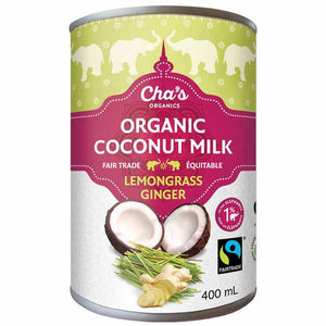 Cha's Organics - Organic Coconut Milk Lemongrass Ginger, 400ml