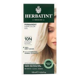 Herbatint - Permanent Hair Color, 10N Platinum Blonde, 135ml