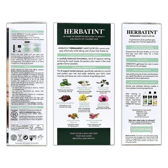 Herbatint - Permanent Hair Color, 4N Chestnut, 135ml - back