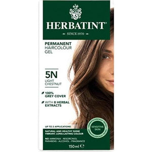 Herbatint - Permanent Hair Color, 5N Light Chestnut, 135ml