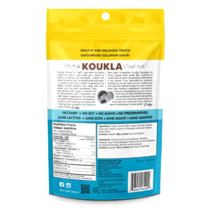 Koukla Delights - Vanilla Coconut Bites, 150g - back
