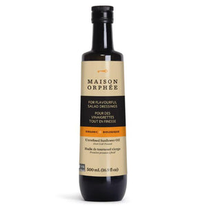 Maison Orphee - Organic Sunflower Oil For Cooking, 500ml