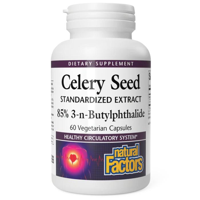 Natural Factors Celery Seed, 60 Vegetarian Capsules PlantX Canada