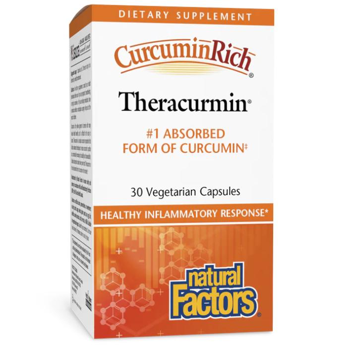 Natural Factors - Theracurmin Double Strength, Curcuminrich, 30 Vegetarian Capsules