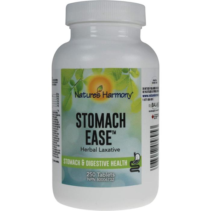 Nature's Harmony - Stomach Ease Herbal Laxative, 250 Tablets
