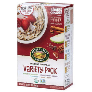 Nature's Path - Instant Oatmeal Organic Variety Pack 8 Packets, 400g