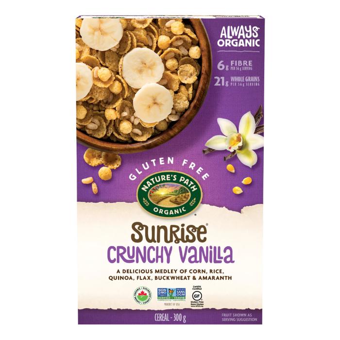 Nature's Path - Sunrise Cereal Crunchy Vanilla Organic, 300g