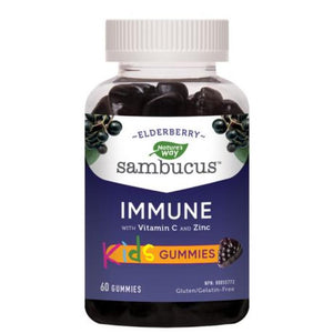 Nature's Way - Sambucus Cold And Flu Care Standardized Elderberry Kidsummies, 60 Gummies