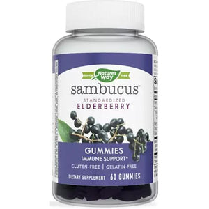Nature's Way - Sambucus Cold And Flu Care Standardized Elderberry Originalummies, 60 Gummies