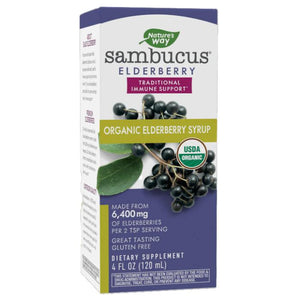 Nature's Way - Sambucus Standardized Elderberry Syrup, 120ml | Multiple Options