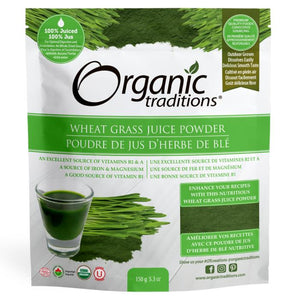 Organic Traditions - Wheat Grass Juice Powder, 150g