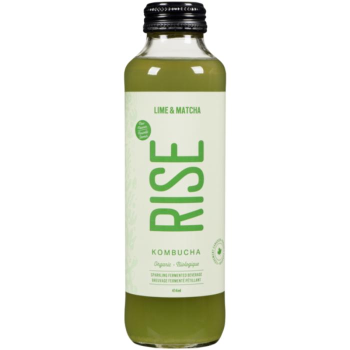 Rise Kombucha - Rise Organic Lime & Matcha Kombucha, 414ml