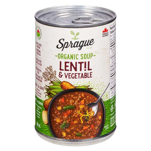 Sprague - Organic Soup With Lentils And Vegetables, 398ml