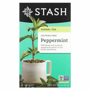 Stash Tea - Herbal Tea Peppermint 20 Tea Bags, 20g