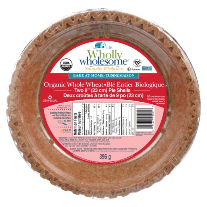 Wholly Wholesome Bake At Home Two 9" Pie Shells Organic Traditional