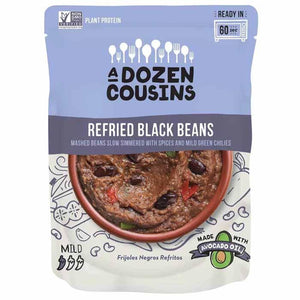 A Dozen Cousins - Refried Black Beans, 283g