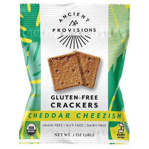 Ancient Provisions - Cheddar Cheezish Crackers (GF) | Multiple Sizes