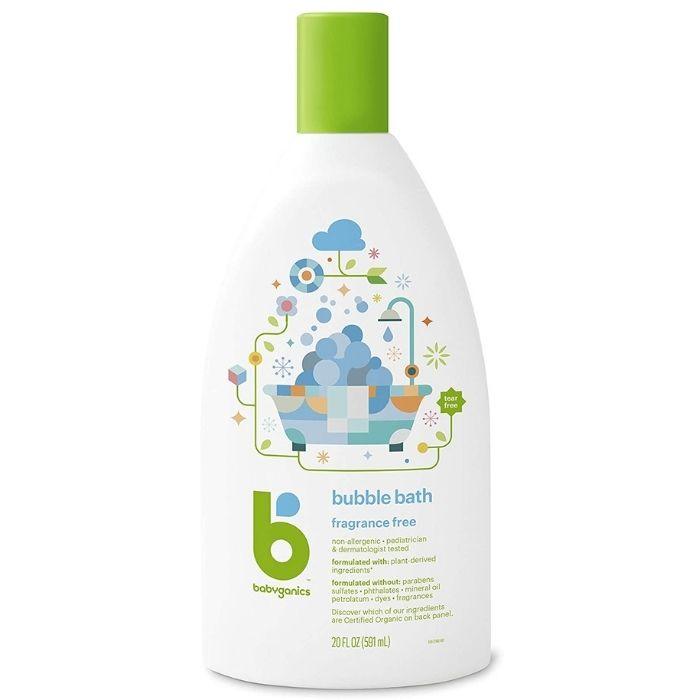 Babyganics Fragrance Free Bubble Bath, 6x591ml PlantX Canada