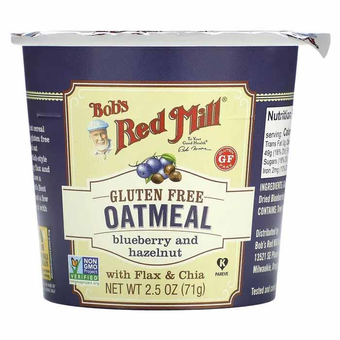 Bob's Red Mill - Oatmeal - Microwavable Cup Blueberry Hazelnut, 71g