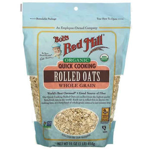 Bob's Red Mill - Organic Quick-Cooking Rolled Oats | Multiple Sizes