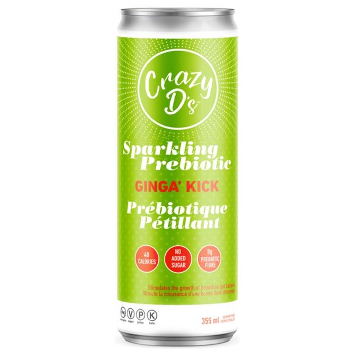 Crazy D's - Sparkling Prebiotic Soda Ginga Kick, 355ml