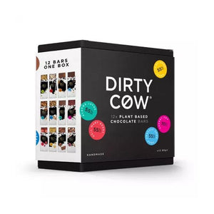 Dirty Cow Chocolate - 12 Bars One Box Gift Set, 12x80g