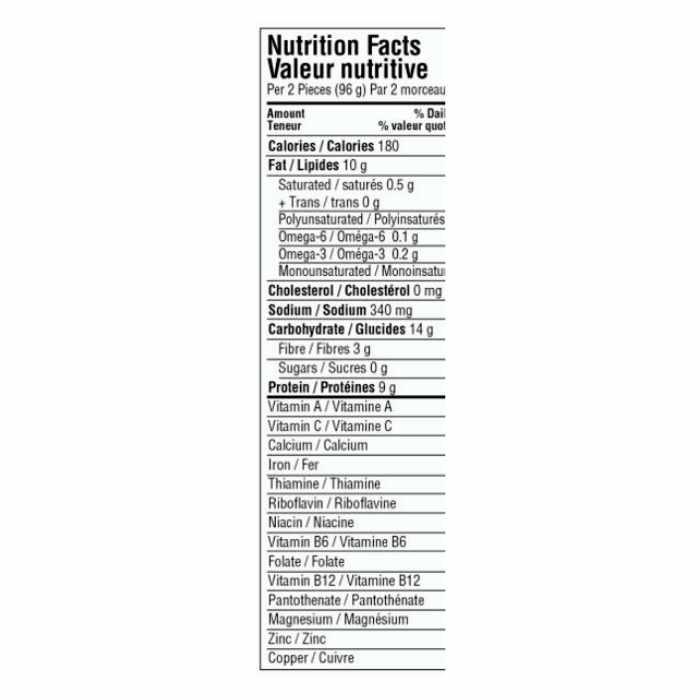 Gardein - Golden Fishless Filet, 288g - Nutrition Facts