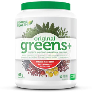 Genuine Health - Greens+ Nourishing Superfood Powder Original Natural Mixed Berry, 566g