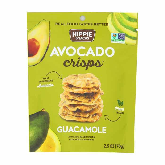 Hippie Snacks ,70g, Avocado Crisps Guacamole