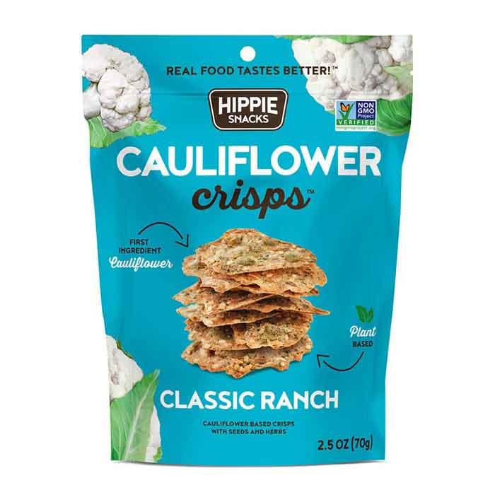 Hippie Snacks ,70g , Cauliflower Crisps Classic Ranch