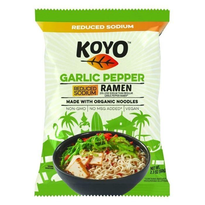 Koyo - Low Sodium Garlic & Pepper Ramen, 60g