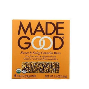 MadeGood - Sweet & Salty Granola Bars, 6x24g