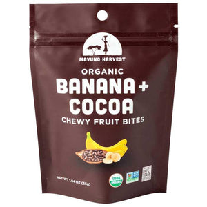 Manuvo Harvest Organics - Organic Banana + Fruit Bites, 55g | Multiple Flavours