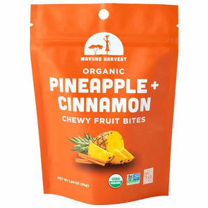 Manuvo Harvest Organics - Organic Pineapple + Cinnamon Fruit Bites, 55g