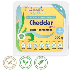 Nafsika's Garden - Cheddar Style Cheese, 200g | Multiple Options