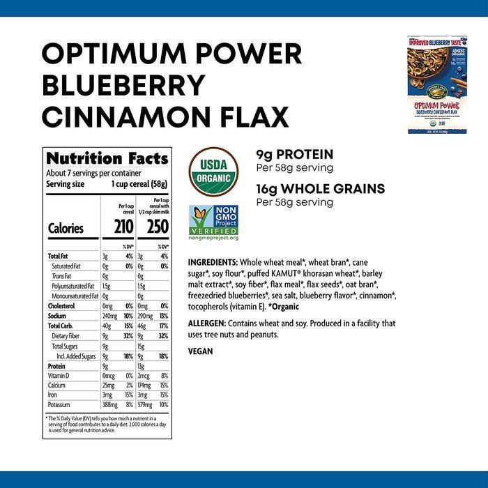 Nature’s Path – Cereal Flax Blueberry Cinnamon, 14 oz- Pantry 3