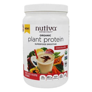 Nutiva - Organic Plant Protein (Chocolate & Vanilla), 620g