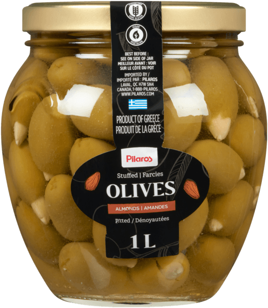 Pilaros International Inc. Pilaros Olives Stuffed, 1L Multiple Fla