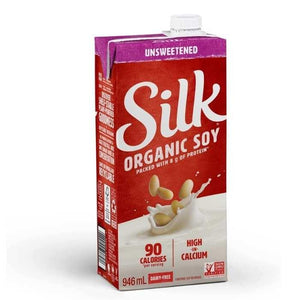 Silk - Unsweetened Organic Soymilk, 946ml