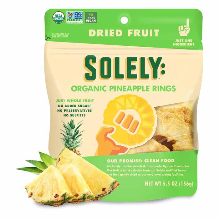 Solely Dried Pineapple Rings, 156g PlantX Canada