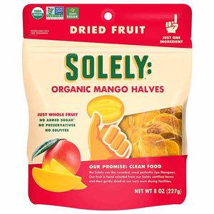 Solely - Organic Dried Fruit Mango Halves, 227g