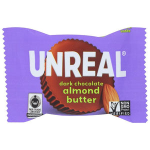 Unreal - Dark Chocolate Almond Butter Cups | Multiple Sizes
