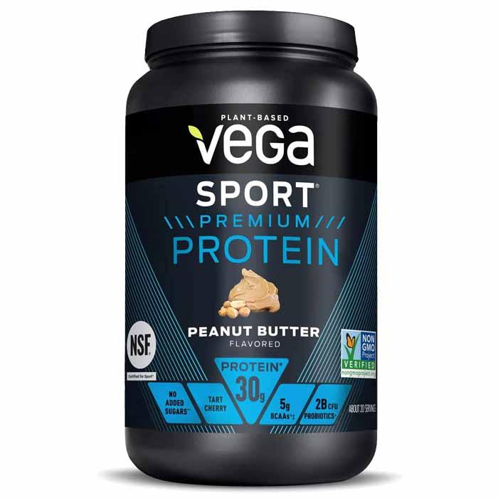 Vega - Sport - Premium Plant-Based Protein Powder , Peanut Butter (814g)