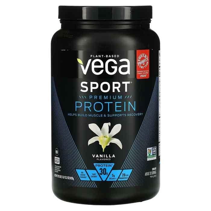 Vega - Sport - Premium Plant-Based Protein Powder , Vanilla (828g)