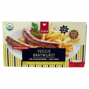 Viana - Veggie Bratwurst Sausages, 300g
