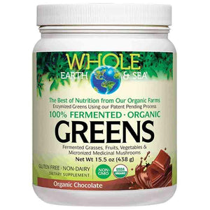 Whole Earth & Sea - Fermented Organic Greens, Organic Chocolate, 438g