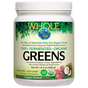 Whole Earth & Sea - Fermented Organic Greens, Organic Tropical, 405g